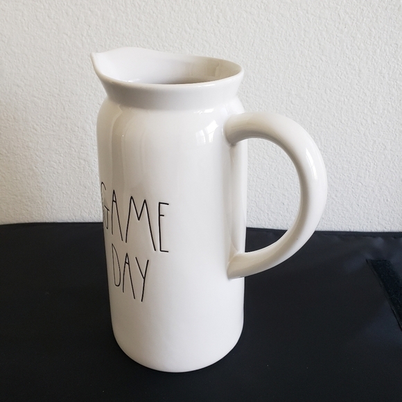 Rae Dunn GAME DAY Pitcher 9 1/4" Tall  Cream Color - Picture 5 of 12